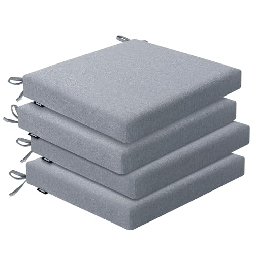 Favofamilie Outdoor-Stuhlkissen, wasserabweisend und lichtbeständig, 43,2 x 40,6 x 5,1 cm, hochdichter Schaumstoff mit Doppelgurten für Terrasse, Gartenmöbel, Sofa, Esszimmerstühle, Hellgrau Favofamilie Outdoor-Stuhlkissen, wasserabweisend und lichtbeständig, 43,2 x 40,6 x 5,1 cm, hochdichter Schaumstoff mit Doppelgurten für Terrasse, Gartenmöbel, Sofa, Esszimmerstühle, Hellgrau von Favofamilie