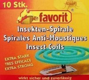 Favorit 2 Packungen ingesamt 20 Anti Mücken Spiralen Mückenabwehr, extra stark von Favorit