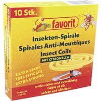 Favorit Insektenspiralen zur Insektenabwehr mit Citronella Duft 10er Pack Favorit Insektenspiralen zur Insektenabwehr mit Citronella Duft 10er Pack von Favorit