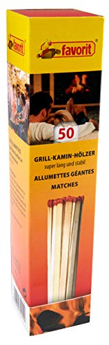Favorit Streichhölzer, 50 Stück, extra lang, Anzünder, Ofenanzünder, Kohleanzünder, Anzündwürfel, ökologisch – 1241 Favorit Streichhölzer, 50 Stück, extra lang, Anzünder, Ofenanzünder, Kohleanzünder, Anzündwürfel, ökologisch – 1241 von Favorit