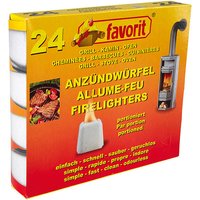 Favorit - Feste Anzünder portioniert, Paraffinbasis, einzeln portioniert im Tray Favorit - Feste Anzünder portioniert, Paraffinbasis, einzeln portioniert im Tray von Favorit