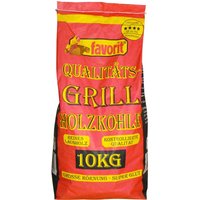Favorit - Grill Holzkohle 10 kg Sack, grosse Körnung, brennt schnell an von Favorit