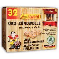 Ko-Zündwolle Anzünder, Ofenanzünder 32 Stück - Favorit von Favorit