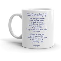 Becher Mit Gedicht "After Work" Von Gary Snyder von FavoriteMusicLyrics