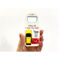 Giveaways Für Taxi Dienstleistungen, Kunden-Kühlschrankmagnete Mit Kapselöffner Cabbies, Flaschenöffner Kundengeschenk Girlanden Hackies von FavorsbyNesfa