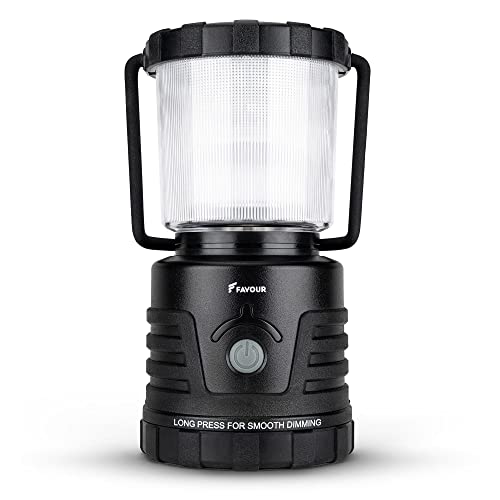 Favour LED Laterne Outdoor Lampe hell 1105 Lumen | Camping Lampe, IP64 wasserdicht, stoßfest | Camping Licht stufenlos dimmbar, Farbtemperatur variabel warmweiß bis kaltweiß, Batteriebetrieb von Favour