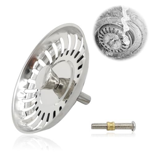 Favson Universal Spülbecken Siebkörbchen, 79,3 mm, Edelstahl, Silber von Favson