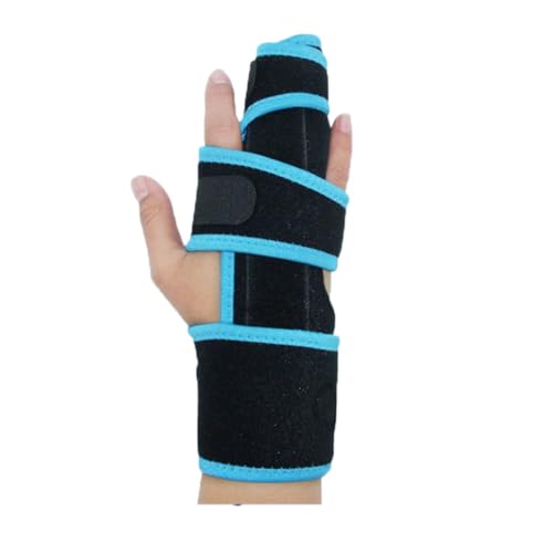 Fingerschiene Verbesserte Fingerstütze Fingerbandagen Fingerglätter Stabilisator Finger Schiene mit 3 Verstellbare Befestigungsgurt Fingerbandage Fingerunterstützung für Gebrochene Finger von Faxianther