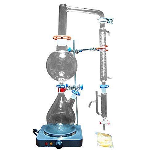 Ätherisches Öl 2000 ml Glaswaren-Set Wasser-Luftreiniger mit Heißofen-Graham-Kondensator Ätherisches Öl 2000 ml Glaswaren-Set Wasser-Luftreiniger mit Heißofen-Graham-Kondensator von Fayelong