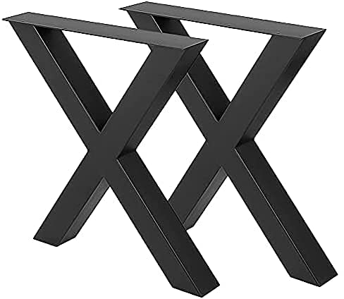 Fayelong 2 Stahl Tischgestell Tischkufen Tischbeine X-Form metall schwarz 28"x 20" Esstischbeine 28"Höhe 20" Breite Hochleistungs-Bankbeine Computertischbeine Fayelong 2 Stahl Tischgestell Tischkufen Tischbeine X-Form metall schwarz 28"x 20" Esstischbeine 28"Höhe 20" Breite Hochleistungs-Bankbeine Computertischbeine von Fayelong