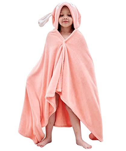 Fayscingo Baby Badetuch mit Kapuze Kinder Decke mit Kapuze für Kleinkinder Dickes Saugfähiges Großes Schwimmen Duschponcho Handtuch für Jungen Mädchen von Fayscingo