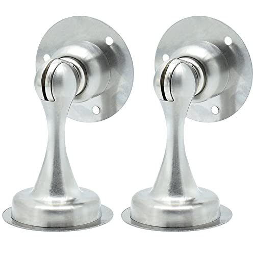 Fayvosiue Türstopper, magnetischer Türstopper, 2 Stück Edelstahl-Türclips, kein Bohren, Türstopper installieren, stärkere Boden-Türstopper um Ihre Tür offen zu halten von Fayvosiue