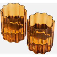 Fazeek Wave Glass - Set of 2 Amber von Fazeek