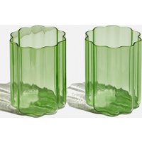 Fazeek Wave Glass - Set of 2 Green von Fazeek
