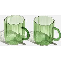 Fazeek Wave Mug - Set of 2 Green von Fazeek