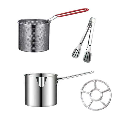 304 Edelstahl-Bratpfannen-Set, Küchenpfannen mit abnehmbarem Filternetz, für Heimküchen und Outdoor-Kochgeschirr 304 Edelstahl-Bratpfannen-Set, Küchenpfannen mit abnehmbarem Filternetz, für Heimküchen und Outdoor-Kochgeschirr von Fazvncv