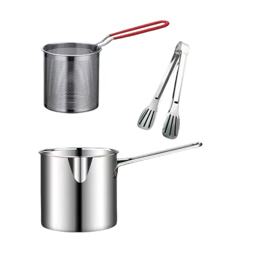 304 Edelstahl-Bratpfannen-Set, Küchenpfannen mit abnehmbarem Filternetz, für Heimküchen und Outdoor-Kochgeschirr 304 Edelstahl-Bratpfannen-Set, Küchenpfannen mit abnehmbarem Filternetz, für Heimküchen und Outdoor-Kochgeschirr von Fazvncv