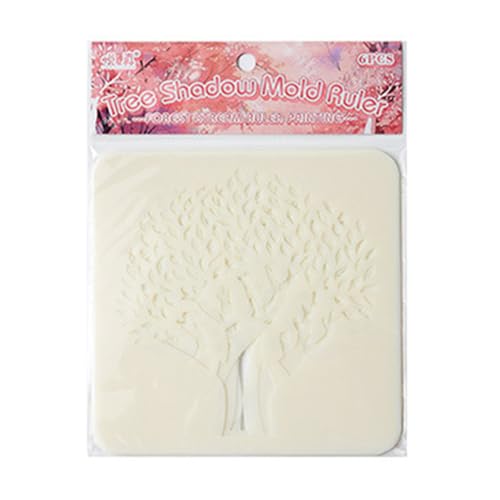 Cartoon-Blatt-Schablonen, ausgehöhlt, Malschablonen, Tagebuch, Basteln für Scrapbooking, Cartoon-Blätter, Zeichnen, Tagebuch, Baum, 6 Stück Cartoon-Blatt-Schablonen, ausgehöhlt, Malschablonen, Tagebuch, Basteln für Scrapbooking, Cartoon-Blätter, Zeichnen, Tagebuch, Baum, 6 Stück von Fazvncv