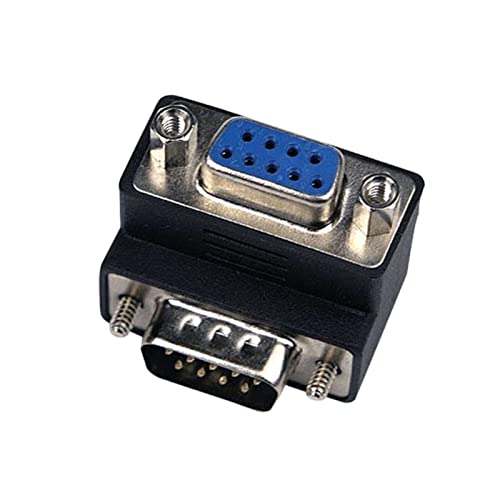 Fazvncv 90 Grad 9 Pin 232 Stecker auf Buchse Gender Changer Verlängerungskabel Konverter Adapter Koppler von Fazvncv