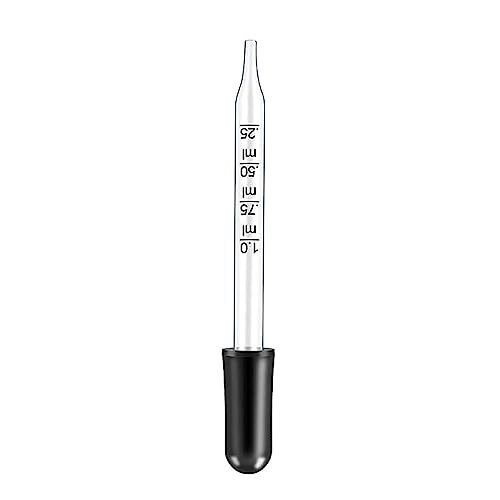 Fazvncv Augentropfer Glas Flüssigkeitstropfer 1ml Kapazität Fit für ätherische Öle 0,25ml 0,50ml 0,75ml 1ml klar skaliert Fazvncv Augentropfer Glas Flüssigkeitstropfer 1ml Kapazität Fit für ätherische Öle 0,25ml 0,50ml 0,75ml 1ml klar skaliert von Fazvncv