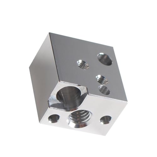 Fazvncv Hocheffizienter Extruder-Heizblock für Sovol SV07 3D-Drucker-Extruder, Hot-End-Block, Haltbarkeit, Metall-Heizblock von Fazvncv