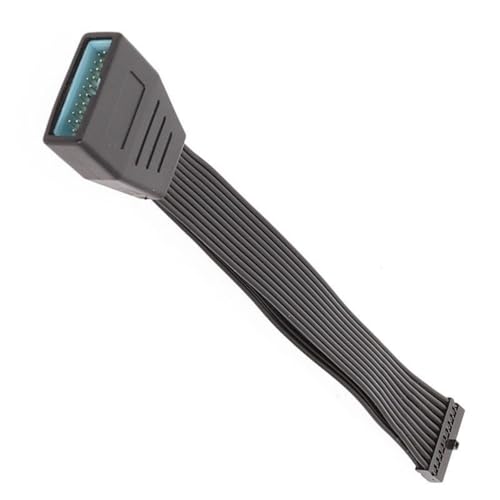 Fazvncv USB 3.0 Header-Verlängerungskabel, niedrig, USB 3.0, interner 19/20-poliger Header-Extender, Motherboard-Adapter von Fazvncv
