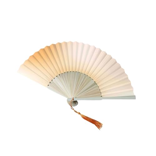 Traditioneller Farbverlauf, faltbarer Ventilator mit Quasten, chinesischer Stil, Bambusrahmen, Handheld, für Festivals und Feiern, Farbverlauf Traditioneller Farbverlauf, faltbarer Ventilator mit Quasten, chinesischer Stil, Bambusrahmen, Handheld, für Festivals und Feiern, Farbverlauf von Fazvncv