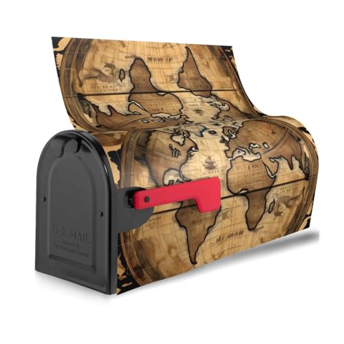 Ancient Map World Globe Print Adorable Mailbox Cover Waterproof Magnetic Decorative Cover for Holidays Seasons Ancient Map World Globe Print Adorable Mailbox Cover Waterproof Magnetic Decorative Cover for Holidays Seasons von Fbghhty