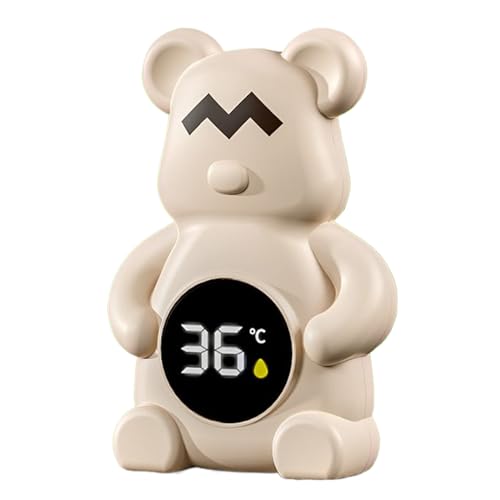 Baby Bath Temperature Sensor, Bear Shape Floating Thermometer, Water Heat Monitor, Easy Read Display, Excellent for Bathtub Shower Swimming Pool Spa Indoor Outdoor Use von Fbinys
