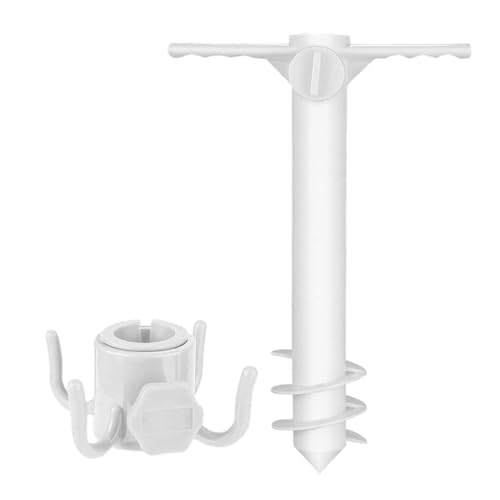 Beach Umbrella Sand Stake, Patio Umbrella Holder Stakes with Hook, Windproof Parasol Ground , Heavy Duty Screw Stand, Secure Outdoor Base, Ideal for Backyard, Backpacking Beach Umbrella Sand Stake, Patio Umbrella Holder Stakes with Hook, Windproof Parasol Ground , Heavy Duty Screw Stand, Secure Outdoor Base, Ideal for Backyard, Backpacking von Fbinys