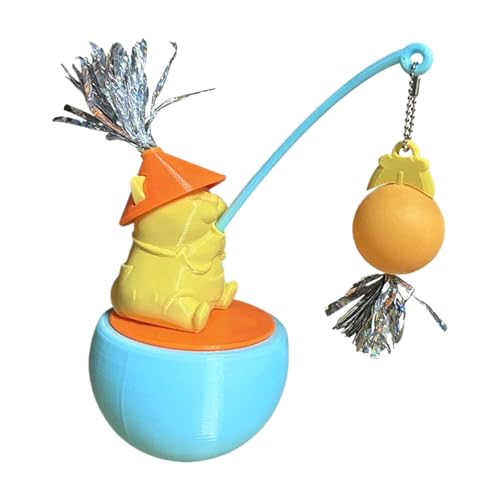 CAT Interactive Toy - 360 -Grad -Rotation Katzenball für Spiel und Bewegung, Kätzchenspiel mit Jagdsimulation für mentale Stimulation, Kratzer, Training, geeignet auf Reisen im Freien geeignet von Fbinys