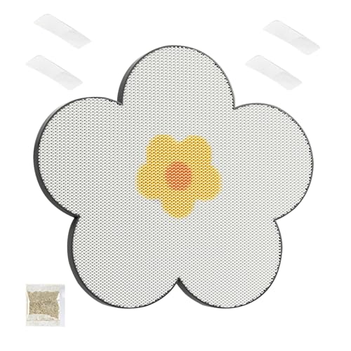 Cat Scratch Pad, Sticky Scratch Pads, Interactive Flower Shape Pet Scratcher, Kitten Scratching Board, Ideal for Cats, Furniture Protector 15.75x15.75x0.79 Inch von Fbinys
