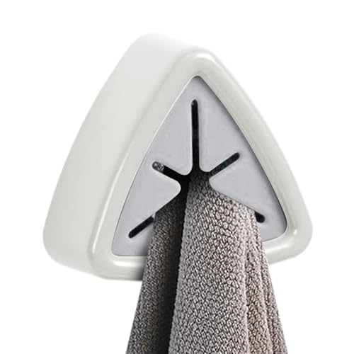 Fbinys Badezimmertuchhaken - Selbstkleber Wandhalter für Waschlappen, Handtücher mit sicherer Grifffunktion, Organizer Haken für Wohnheimzimmer Apartment Eingangsbalkon Garage Balkon, 3 Zoll von Fbinys