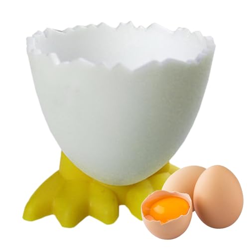 Fbinys Cartoon-Eierbecher – Eierhalter für Frühstück, Hühnerfüße, Ständer, Werkzeug, kreatives lustiges Besteck für Küche, Bäckerei, Heimdekoration von Fbinys