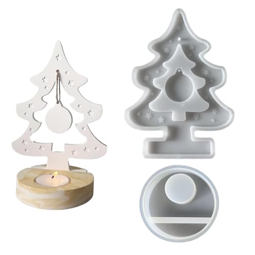 Fbinys Kerzenständer Form | Weihnachtsbaum Form,2-teilige Gipsform Handwerksset Für Hochzeitstischdekoration Partyzimmerdekoration Fbinys Kerzenständer Form | Weihnachtsbaum Form,2-teilige Gipsform Handwerksset Für Hochzeitstischdekoration Partyzimmerdekoration von Fbinys