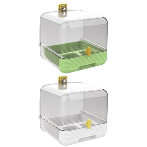 Parrot Bath Feeder - 2 in 1 Pull-Out Bowl for Cage, Bird, and Pet with a Transparent Function, Bathtub Water Dish for Inside, Outside, and Garden, Acrylic, 5.5x5.1x5.9 Inch Parrot Bath Feeder - 2 in 1 Pull-Out Bowl for Cage, Bird, and Pet with a Transparent Function, Bathtub Water Dish for Inside, Outside, and Garden, Acrylic, 5.5x5.1x5.9 Inch von Fbinys
