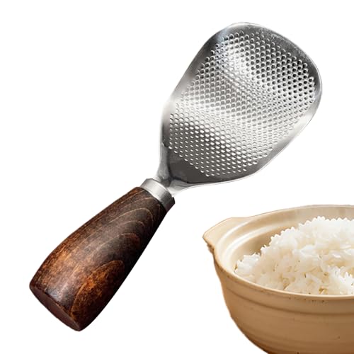 Reispaddel - Edelstahl Stehende Kugel für hitzebeständige Portionen, selpicker Safe mit einfachem Griff, Reislöffel für Heimwohnheimküchen Restaurant Camping, 2,68 Zoll Reispaddel - Edelstahl Stehende Kugel für hitzebeständige Portionen, selpicker Safe mit einfachem Griff, Reislöffel für Heimwohnheimküchen Restaurant Camping, 2,68 Zoll von Fbinys