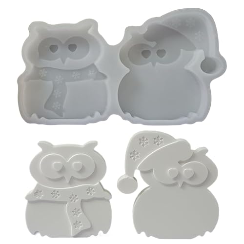 Silicone Owl Mold, Handmade 3D Animal Shape for Crafting Resin Art, Soap with Detailed Design, Multi-Purpose Mold for Cake, Clay, DIY Creative Projects, Flexible Food-Safe Material, 4x3 Inches von Fbinys