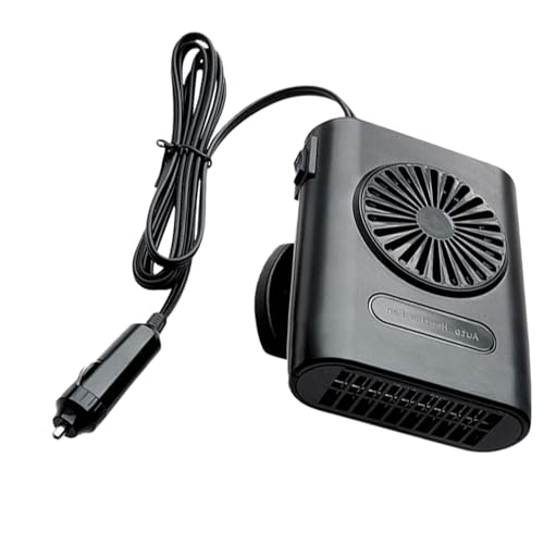 Vehicle Defroster, 12V Portable Car Fan, Heating Cooling System, Rapid Window Clearing, Rotating Base Function, Small Lightweight Design, Excellent for Winter Camping and Driving von Fbinys