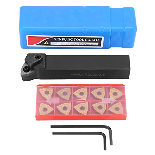 Fbriazoi Set Von Drehwerkzeug Halter 20Mm MWLNR2020K08 + 10 WNMG0804 Hartmetall Einlagen Fbriazoi Set Von Drehwerkzeug Halter 20Mm MWLNR2020K08 + 10 WNMG0804 Hartmetall Einlagen von Fbriazoi