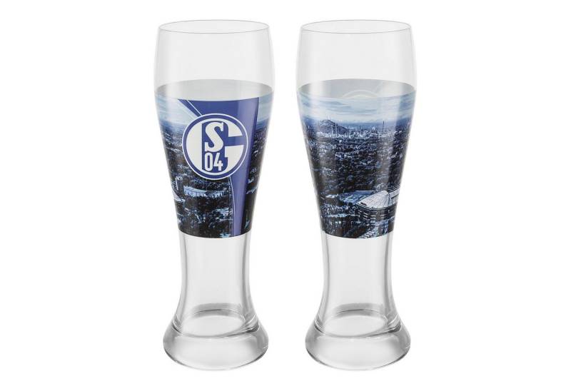 FC Schalke 04 Bierglas Weizenbierglas 2er-Set, Glas von Fc Schalke 04