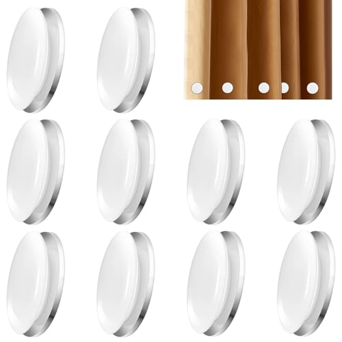 10 Stück Duschvorhang Magnet Gewicht, Duschvorhang Beschwerer Schwer, Gardinen beschwerer Magnetisch, Vorhang Gewichte Magnetisch für Dusche Fenster Vorhang Tischdecken von FcaecY
