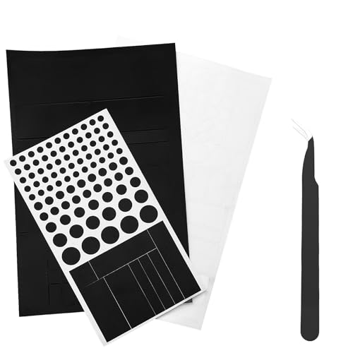 6 Blätter LED Licht Dimmer Folie Selbstklebend, Abdeckung Lichtblockierende Aufkleber, LED Dimming Stickers mit Pinzette für Elektronikgeräte und Haushaltsgeräte von FcaecY