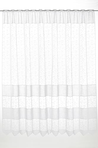 Gardinen Kranzusch Scheibengardine Jacquard verschlungen Linien 150 cm hoch weiß - Wunschbreite frei wählbar durch gekaufte Menge in 12,5 cm Schritten - Meterware Gardinen Kranzusch Scheibengardine Jacquard verschlungen Linien 150 cm hoch weiß - Wunschbreite frei wählbar durch gekaufte Menge in 12,5 cm Schritten - Meterware von Fcalvy