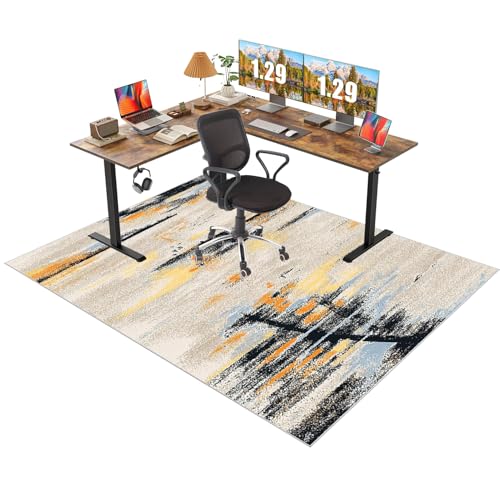 Bodenschutzmatte Bürostuhl Unterlage 140 x 150 cm Schutzmatte Bürostuhl, Kratzfest Bodenmatte Stuhlunterlage, Schutzmatte für Teppichböden Schreibtischstuhl Unterlage für Laminat, Parkett, Hartböden Bodenschutzmatte Bürostuhl Unterlage 140 x 150 cm Schutzmatte Bürostuhl, Kratzfest Bodenmatte Stuhlunterlage, Schutzmatte für Teppichböden Schreibtischstuhl Unterlage für Laminat, Parkett, Hartböden von Fcenghox