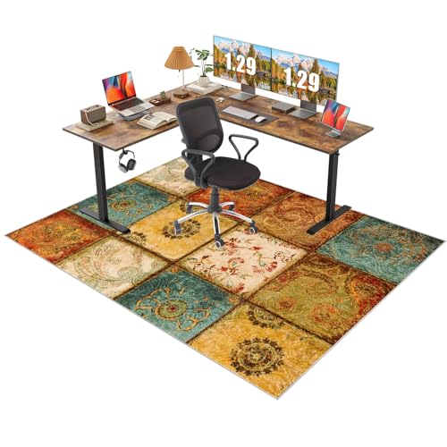 Bodenschutzmatte Bürostuhl Unterlage 60 x 70 cm Schutzmatte Bürostuhl, Kratzfest Bodenmatte Stuhlunterlage, Schutzmatte für Teppichböden Schreibtischstuhl Unterlage für Laminat, Parkett, Hartböden Bodenschutzmatte Bürostuhl Unterlage 60 x 70 cm Schutzmatte Bürostuhl, Kratzfest Bodenmatte Stuhlunterlage, Schutzmatte für Teppichböden Schreibtischstuhl Unterlage für Laminat, Parkett, Hartböden von Fcenghox