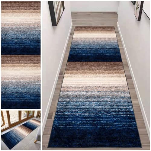 Läufer Teppich Flur Lang rutschfest 40 x 200 cm Waschbar Küchenläufer Läuferteppich Küchenteppich Entryway Runner Teppich Fußmatte Flur TeppichLäufer Küche Korridor Teppich Flurläufer Teppichmatten von Fcenghox