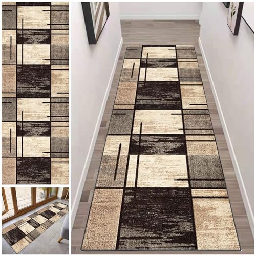 Läufer Teppich Flur Lang rutschfest 40 x 90 cm Waschbar Küchenläufer Läuferteppich Küchenteppich Entryway Runner Teppich Fußmatte Flur TeppichLäufer Küche Korridor Teppich Flurläufer Teppichmatten von Fcenghox