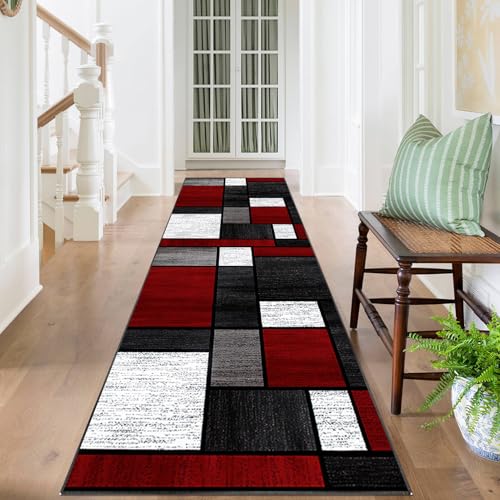 Läufer Teppich für Flur Lang Flurläufer 120 x 200 cm Kurzflor Küchenläufer Flur Runner Teppiche rutschfeste Moderne Teppiche Runner Waschbare Küche Teppich Läufer für Entryway Wohnzimmer Schlafzimmer von Fcenghox