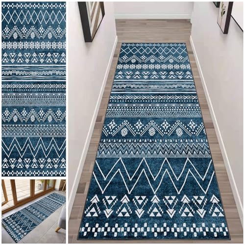 Teppich Läufer Flur Küche 120 x 200 cm Lang Teppichläufer Flur Küchenläufer Teppich Waschbar rutschfest Küchenteppich Flur Teppich Läufer Teppich für Flur Eingangsbereich Wohnzimmer Schlafzimmer von Fcenghox
